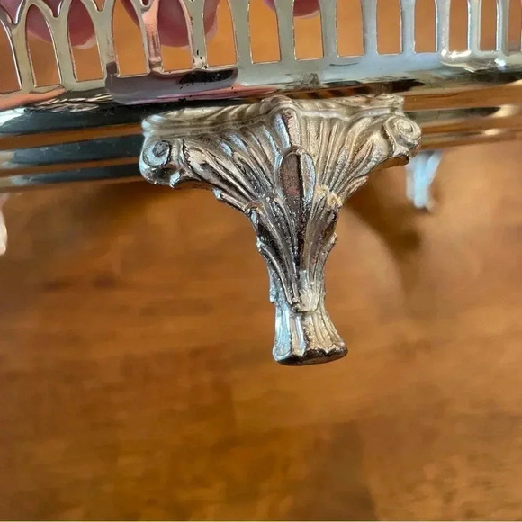 Vintage WMF - IKORA 10 Inch Metal Serving Dish Stand, Stand Only Silver Tone - Picture 5 of 8